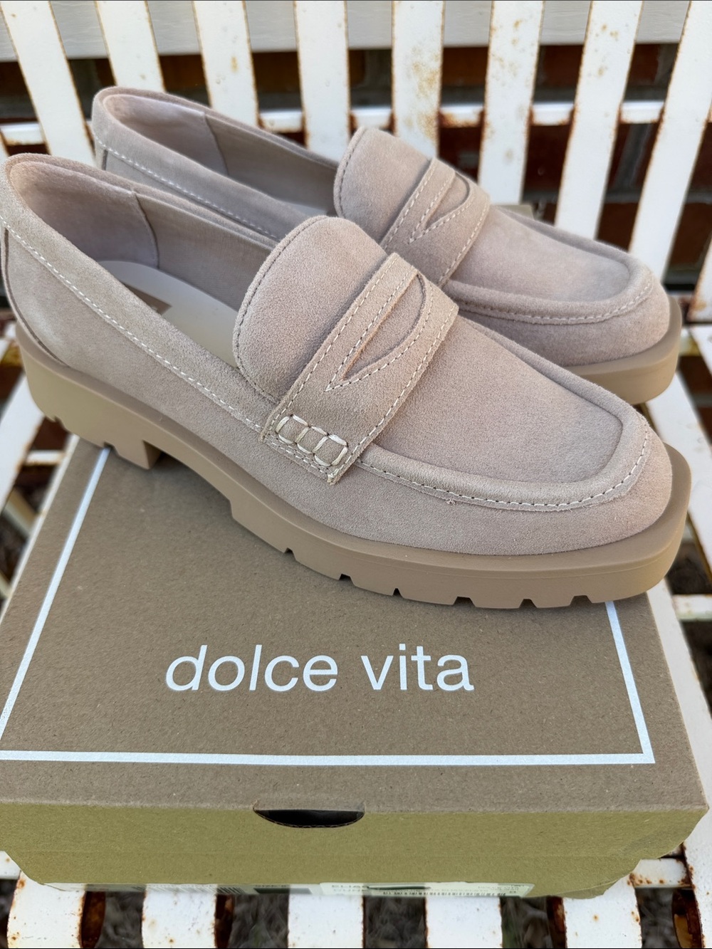 Dolce Vita Elias Dune Suede Loafers. 8. Like NEW
